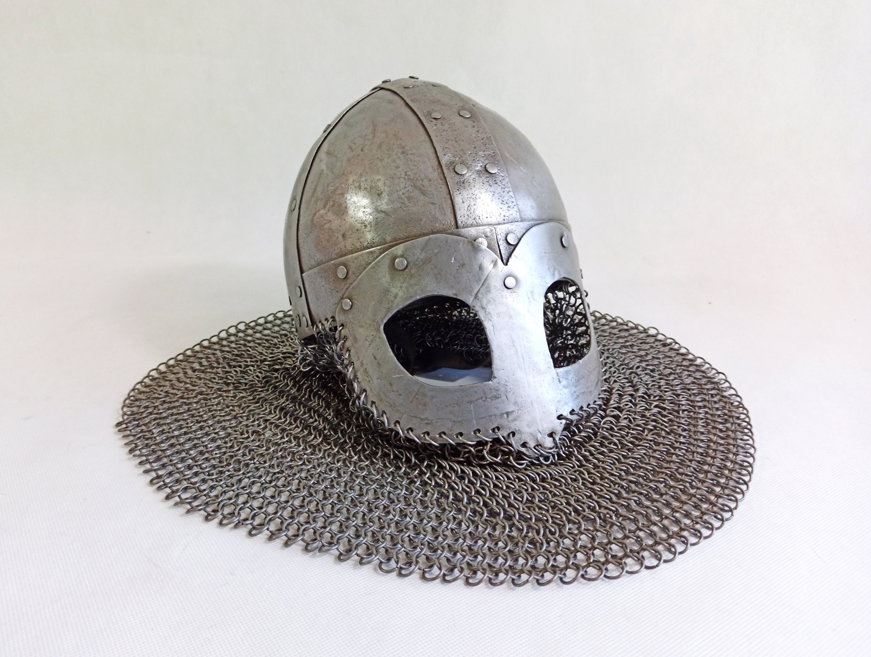 Details about   Medieval Armour Steel Viking Gjermundbu Mask Helmet Costume Helmet With Stand 