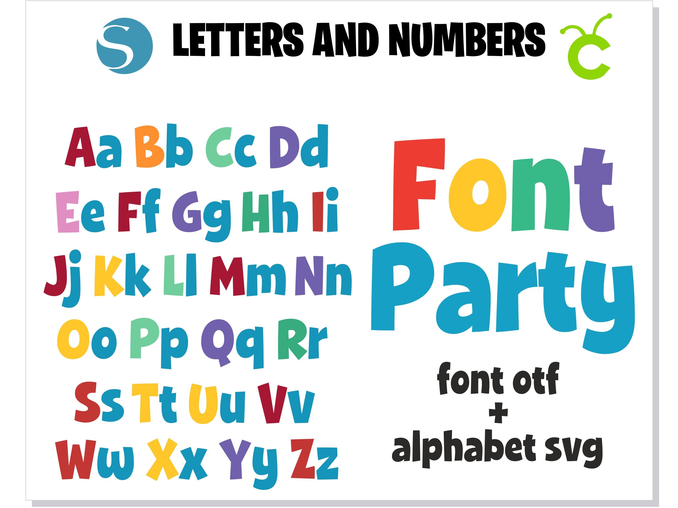 Download Party Font Otf Party Font Svg Party Birthday Party Letters Baby Font Party For Cricut Download Instant Download 95779 In Online Supermarket Sol