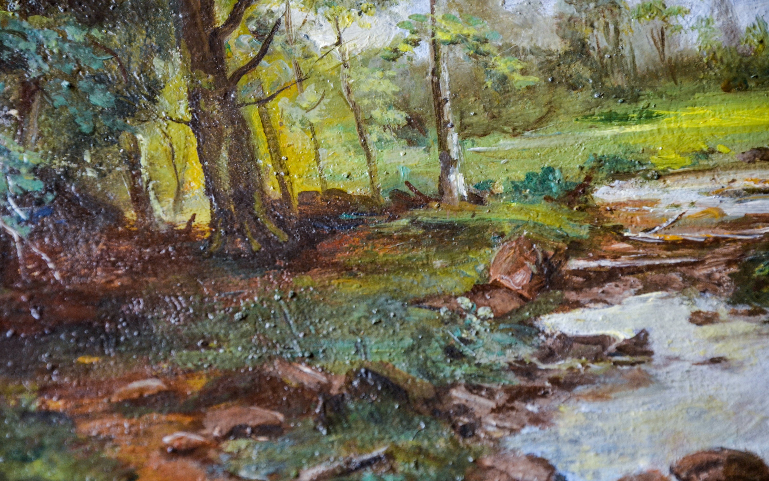 Forest Stream Digital Oil Painting Kit Suitable For Adults - Temu