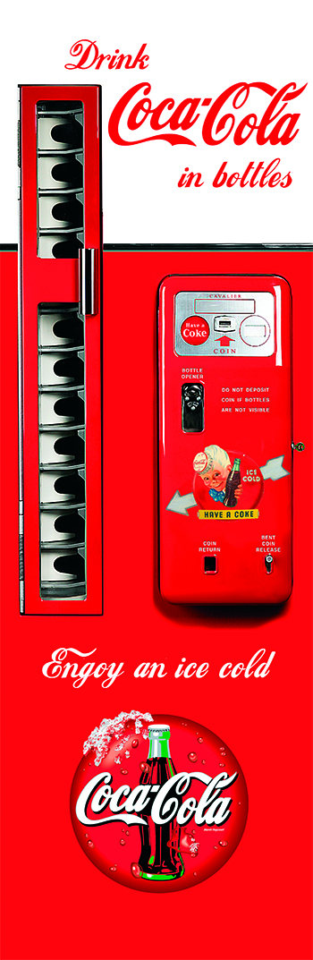 Custom Coca Cola Vending Machine FridgeWrap