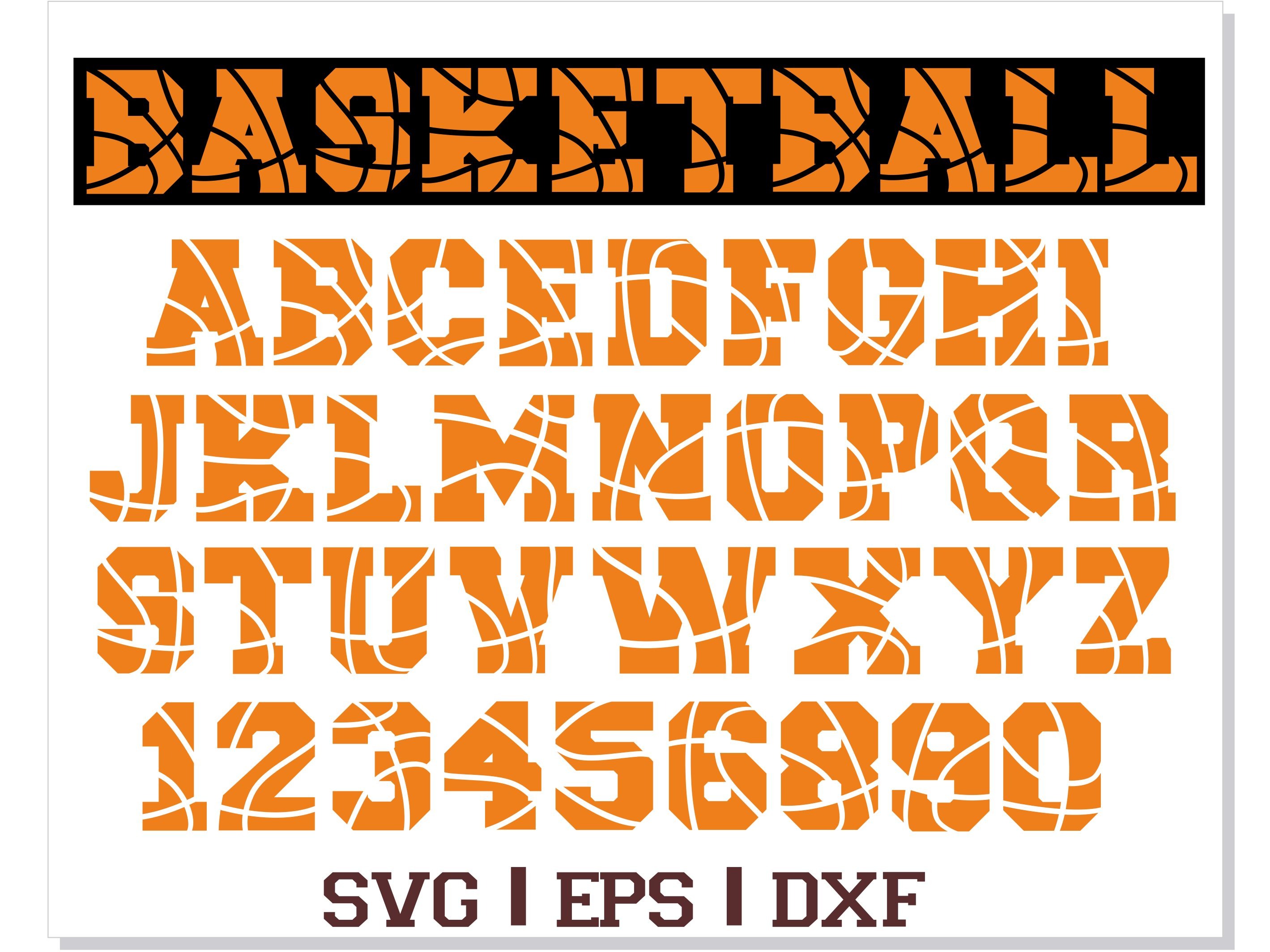 Varsity Numbers SVG Cut File, Sports Jersey Numbers DXF