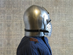 Bascinet Medieval Helmet, SCA Knights Pig Face Helmet for Historical Reenactment, 14th Century Bascinet for LARP and Knights Cosplay