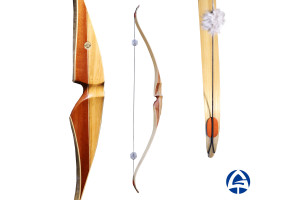 ELEPHANT WHITE Recurve Laminated 60" Bow, Hunting Wooden Bow, Modern Traditional Bow, Gera Bows, Archery Bow Equipment
