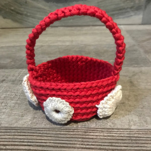 Crochet Easter basket,  cute Easter gift