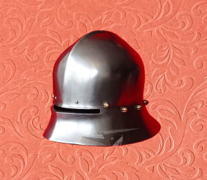 German Sallet Helmet, Medieval Knights Replica Helmet, 15th Century Armour Schaller Bascinet, Historical SCA Full Face Helmet Salade