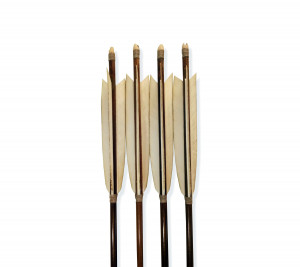 Traditional Kyudo Arrows for Yumi, Bamboo Super Long Arrows 44 inch, Japanese Art of Archery Ya for Daikyu Bow Practice