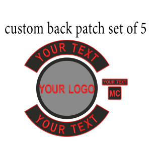 Back Patches for Jackets, Biker Scull Patches, Large Patches White, Red,  Black 