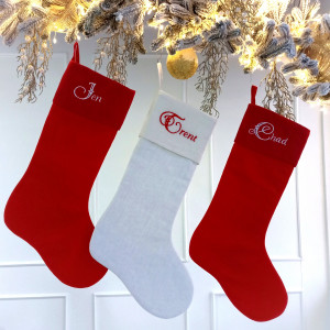 Personalized Christmas stocking Set of 3