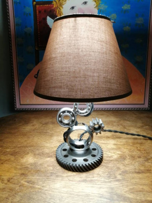 Night lamp Industrial/ Steampunk/ Loft stylish handmade Table lamp unique gift