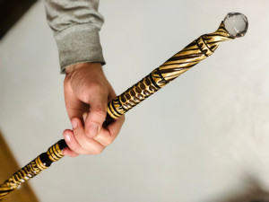 Mage staff, wooden hiking stick, wizard staff, handmade walking sticks