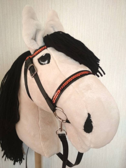  Hobby horse bridle Stick horse accessories Faux