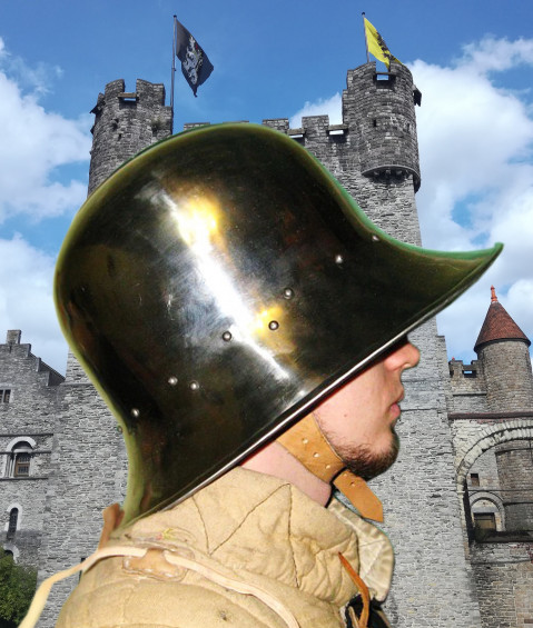 Medieval Kettle Helmet Eisenhut Replica, Archers Steel Kettle Hat With Wide  Brim, Knight Helmet Chapel for LARP and SCA Reenactment 43182 in online  supermarket