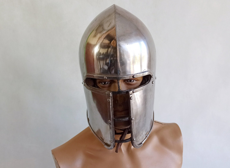 Details about   18GA SCA LARP Medieval Tournament Close Armour Helmet Replica