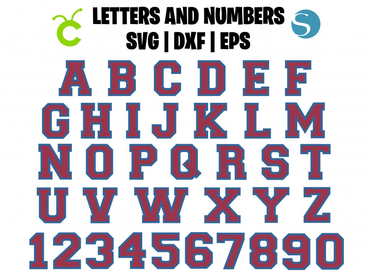 Varsity Font Svg College Font Svg Varsity Alphabet Svg Svg Cut Files ...