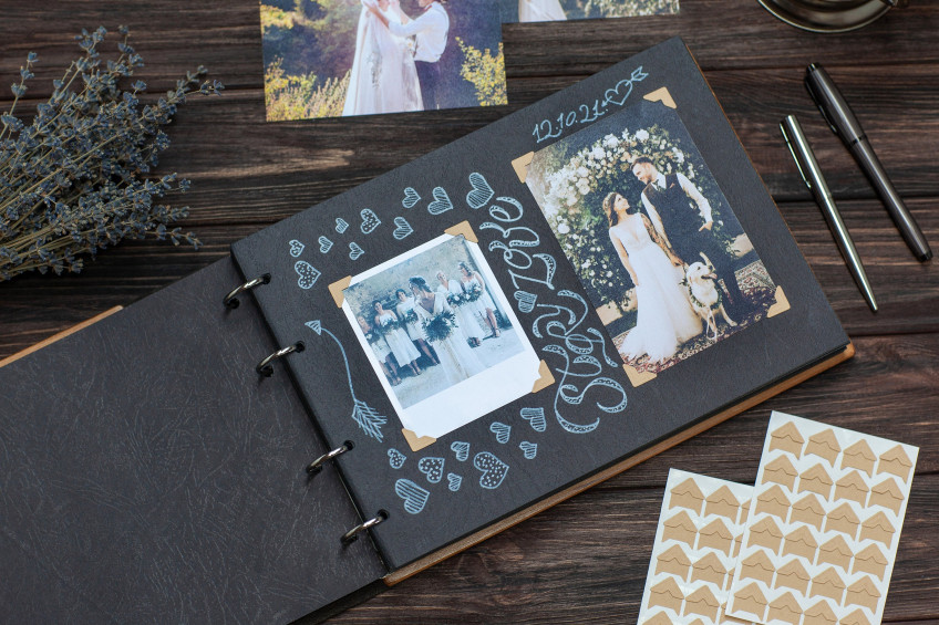 Our Adventure Book Scrapbook Wedding Photo Album Adventure Guest