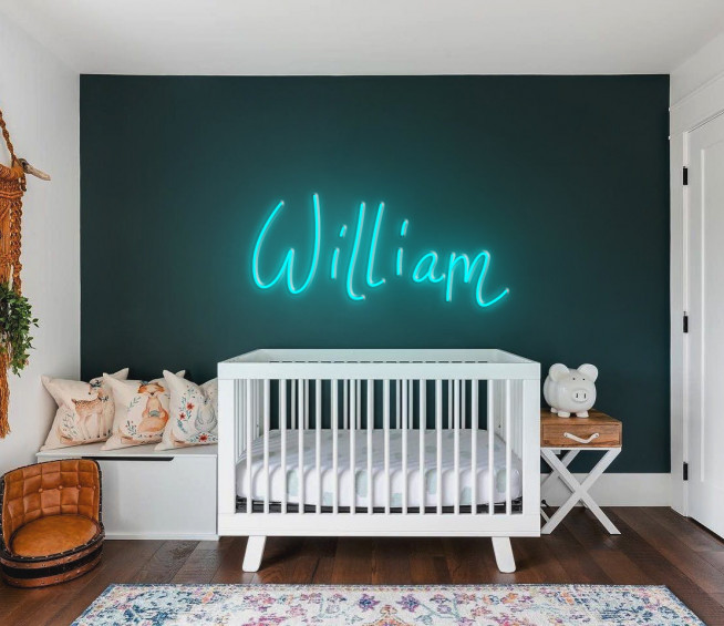 neon light nursery