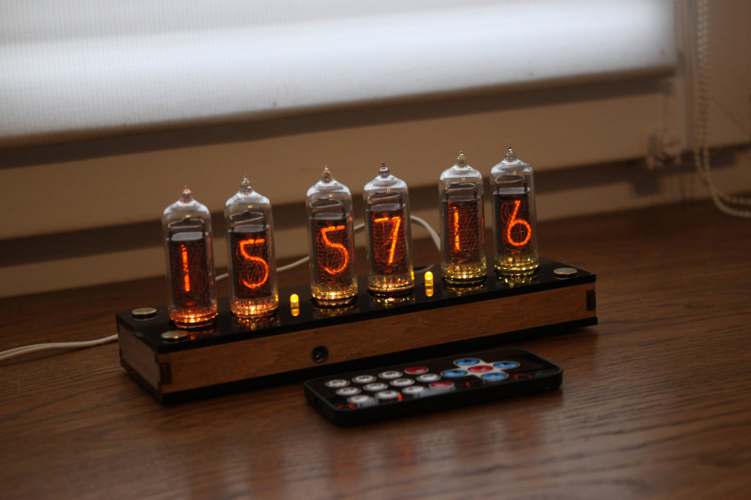 Nixie tube clock, include IN-14 tubes and case, old school combined  with handmade retro decor art, Vintage Table Clock 79587 in online  supermarket