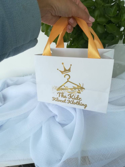 40 Ivory Wedding Welcome Bags With Satin Ribbon Handles and 