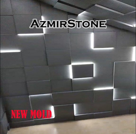 3D form DIY Panel Concrete mold 3D Wall Panel Polyurethane mold Gypsum mold Cement mold Cement form Wall Decor Geometric form #553