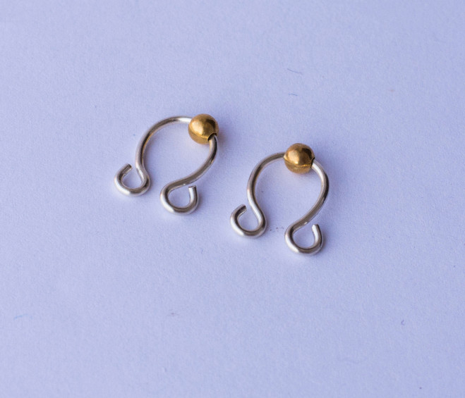 Gold Plated nipple clamps non piercing nipple rings adjustable clip on ...