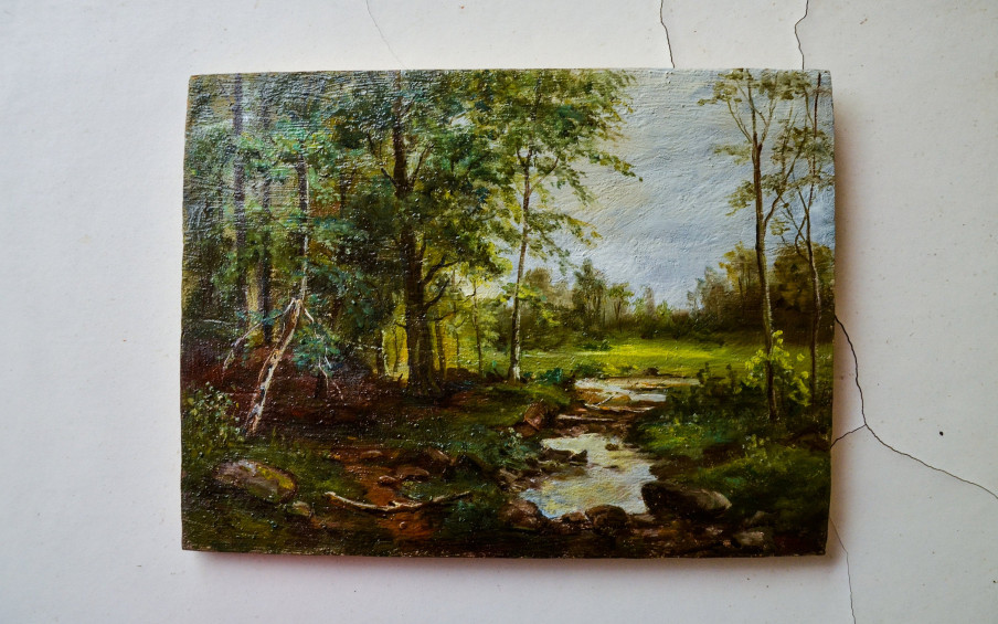 Forest Stream Digital Oil Painting Kit Suitable For Adults - Temu
