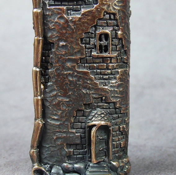 Lighter cover Old Tower, designer bronze case for disposable lighter J3,  handcrafted smoking souvenir, unique medieval LARP accessories 58930 in  online supermarket