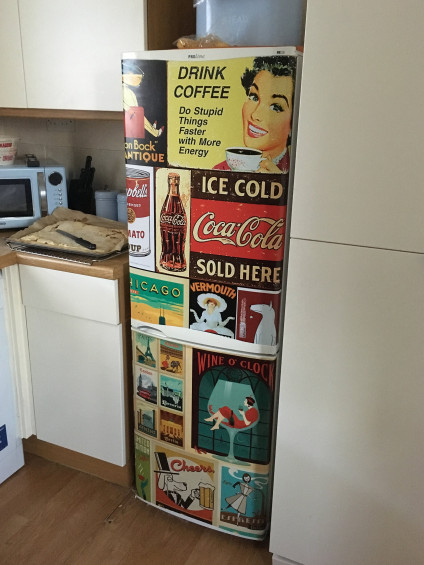 Icebox Vintage Refrigerator Wrap