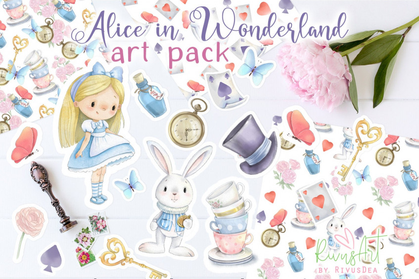 alice in wonderland tea party clip art