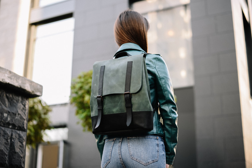 Leather bags women,Backpack Purse,Backpack women,Green backpack ...