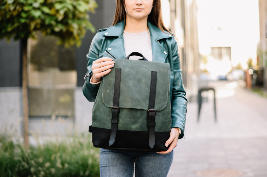 Leather bags women,Backpack Purse,Backpack women,Green backpack ...
