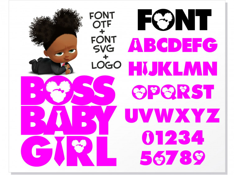 Download African American Boss Baby Girl Font Boss Baby Girl Font Svg Boss Baby Girl Font Installable Font Otf Boss Baby Girl Logo Svg Png Boss Baby Font