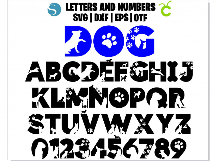 Dog Font SVG, Dog Font otf, Dog letters SVG, Dog Alphabet SVG, Dog Cut Files,  Dog Monogram SVG, Dog shirt DIY, INSTANT DOWNLOAD 95673 in online  supermarket