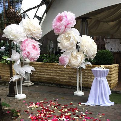 Decorate with giant paper flowers