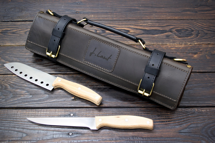 Knife Roll Leather Chef, Chef Knife Case Leather