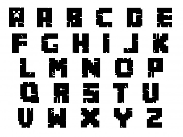 Gamer Font SVG, Game Font OTF, Gamer Alphabet SVG, Game letters SVG ...