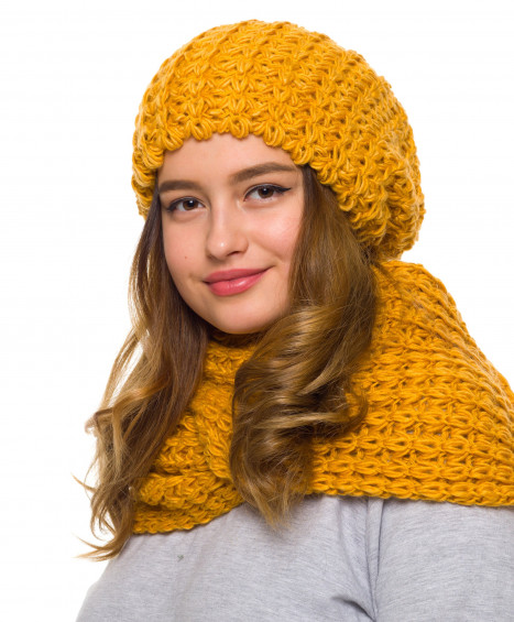Women Beanie and Scarf Sets 