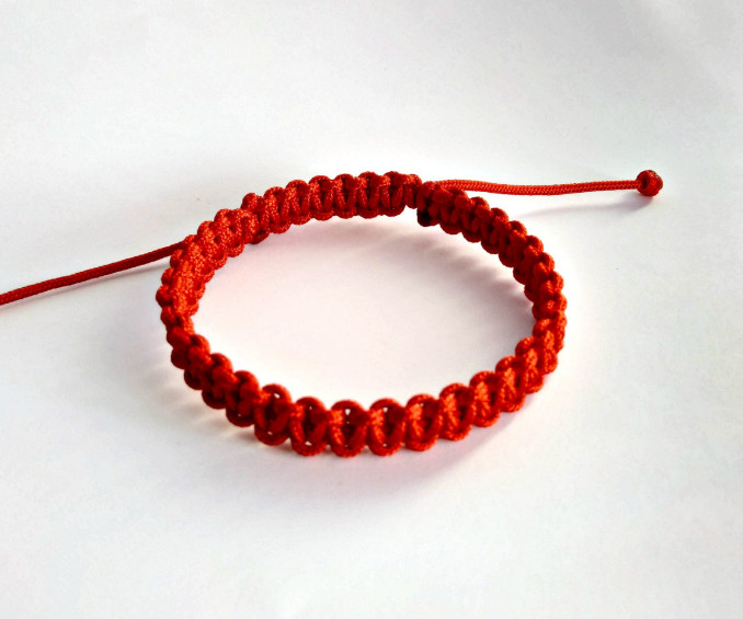 Red Mens Bracelet Simple Red string bracelet for men charm Amulet for ...