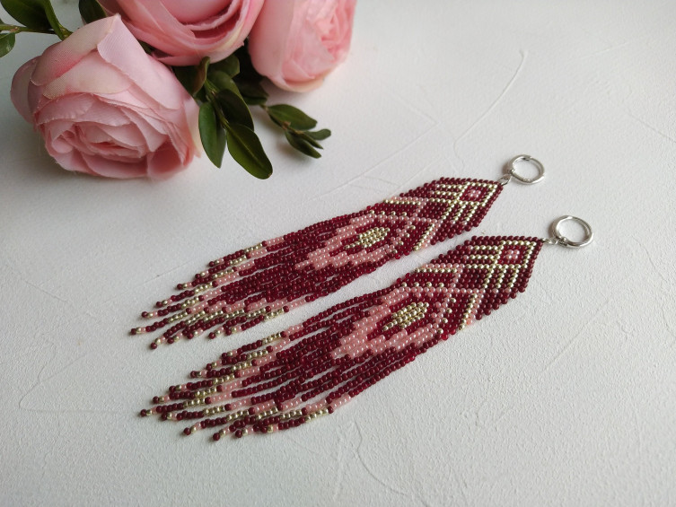 Maroon, Burgundy and Dark Red Beads - Golden Age Beads