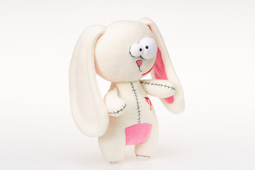 Creepy Bunny plush toy Halloween soft toy Voodoo monster doll Goth